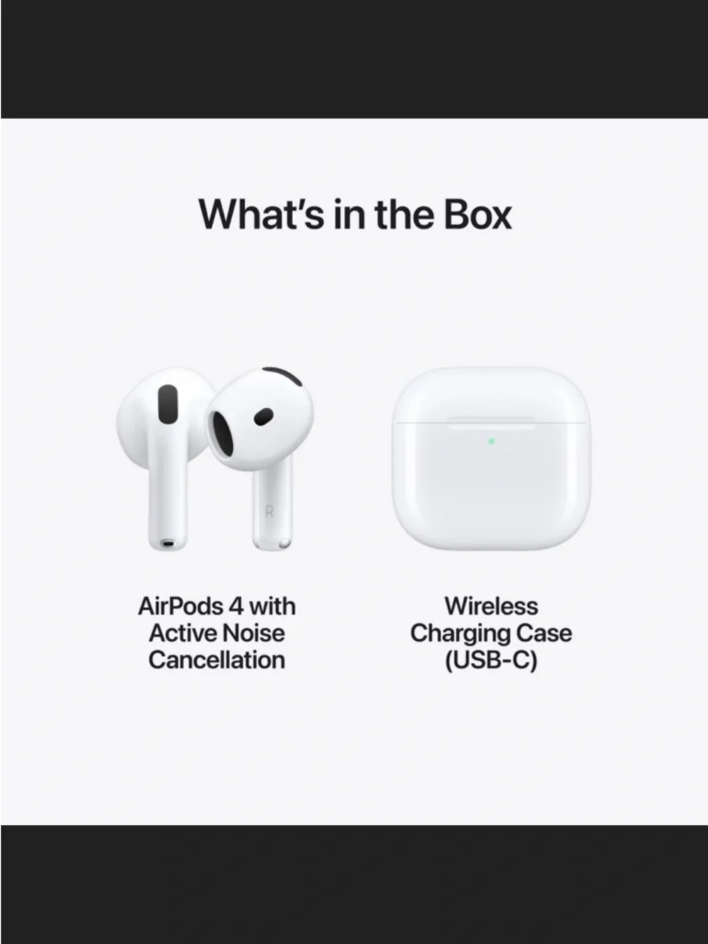 Apple AirPods 4th Generation Wireless with noise cancellation - White